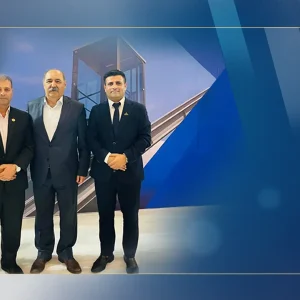 حضور دبیر اجرایی سندیکای صنعت آسانسور در غرفه الماس آسانسور