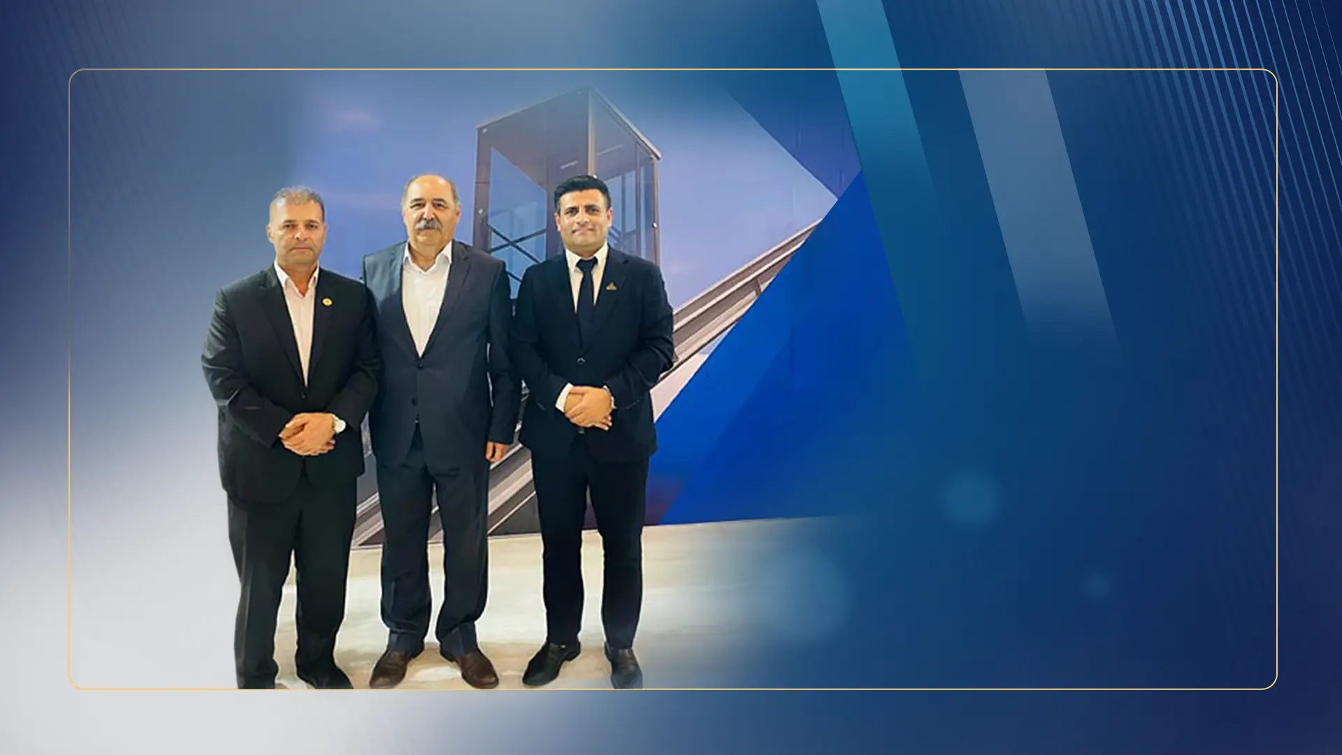 حضور دبیر اجرایی سندیکای صنعت آسانسور در غرفه الماس آسانسور